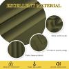 imageNICETOWN Blackout Curtain for Girls Room  Thermal Insulated Solid Grommet Room Darkening CurtainPanelDrape for Bedroom Olive Green Single Panel 52 by 72inch