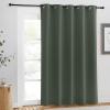 imageNICETOWN Blackout Curtain for Windows 84 inch Long  Window Treatment Thermal Curtain Solid Grommet Room Darkening Drape for BedroomLiving Room Dark Mallard 1 Panel W66 x L84