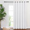imageNICETOWN Blackout Curtains ampamp Drapes  Privacy Thermal Efficiency Backdrop Curtains for Bedroom Room Divider Living Room Patio Sliding Glass Door Wide 80 x Long 144 inch White 1 Panel
