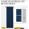 imageNICETOWN Blackout Curtains ampamp Drapes for Bedroom Moroccan Blue W34 x L40 Set of 2 Triple Weave Grommet Top Thermal Insulated Light Blocking Panels for BathroomLiving Room