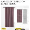 imageNICETOWN Blackout Curtains for Living Curtains Dry Rose 2 Panels 29 by 30 Room Darkening Window Curtain Panels EasyCare Solid Thermal Insulated DraperiesDrapes for Daughter Room