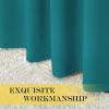 imageNICETOWN Blackout Peacock Teal Curtain ampamp Drape for Bedroom  Grommet Top Thermal Insulated Room Darkening Energy Saving Privacy Drapes for Night Shift 1 Piece W52 x L63