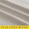 imageNICETOWN Brich Vintage Open Linen Weave Flax Thermal Curtains 100 Blackout Curtains 120quot Long for Dining Room Soundproof Window Treatment Drapes for Hall Room 52quot Wide Per Panel Set of 2