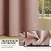 imageNICETOWN Full Blackout Dusty Pink Velvet Curtains 8 Feet Long for Bedroom Elegant Grommet Drapes Thermal Insulated Energy Saving Soundproof Room Darkening Window Treatment for Living Room 52 WDusty Pink