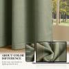 imageNICETOWN Full Blackout Dusty Pink Velvet Curtains 8 Feet Long for Bedroom Elegant Grommet Drapes Thermal Insulated Energy Saving Soundproof Room Darkening Window Treatment for Living Room 52 WDark Green
