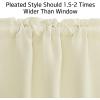 imageNICETOWN Half Window Curtains  Thermal Insulated Rod Pocket Blackout Curtain Tiers for Kids Nursery Kitchen Dining Bathroom Laundry 34 inch Wide x 36 inch Long Greyish White 1 PairLight Beige