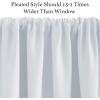imageNICETOWN Half Window Curtains  Thermal Insulated Rod Pocket Blackout Curtain Tiers for Kids Nursery Kitchen Dining Bathroom Laundry 34 inch Wide x 36 inch Long Greyish White 1 PairGreyish White