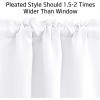 imageNICETOWN Half Window Curtains  Thermal Insulated Rod Pocket Blackout Curtain Tiers for Kids Nursery Kitchen Dining Bathroom Laundry 34 inch Wide x 36 inch Long Greyish White 1 PairPure White