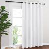 imageNICETOWN Blackout Curtains ampamp Drapes  Privacy Thermal Efficiency Backdrop Curtains for Bedroom Room Divider Living Room Patio Sliding Glass Door Wide 80 x Long 144 inch White 1 Panel