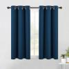 imageNICETOWN Blackout Curtains ampamp Drapes for Bedroom Moroccan Blue W34 x L40 Set of 2 Triple Weave Grommet Top Thermal Insulated Light Blocking Panels for BathroomLiving Room