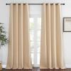 imageNICETOWN Blackout Curtains ampamp Drapes for Living Room  Grommet Window Treatment Thermal Insulated Solid Sound Reducing Drapes for Bedroom Biscotti Beige 1 Panel W52 x L90