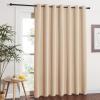 imageNICETOWN Extra Wide Patio Door Curtain  Energy Smart ampamp Noise Reducing Grommet Thermal Insulated Wide Width Drapes Sliding Door Curtain for GuestroomBiscotti Beige W100 x L84
