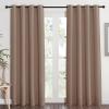 imageNICETOWN Grommet Top Blackout Curtain Panel  Cappuccino Color Thermal Insulated Room Darkening Drape for VillaApartmentRental Room 52 inches Wide by 84 inches Long 1 Piece