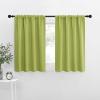 imageNICETOWN RV Blackout Curtains for Camper Windows Fresh Green 34quot x 36quot Set of 2 Kitchen Curtains Short Blackout Drapes Thermal Insulated Rod Pocket Window Treatment Draperies for Nursery