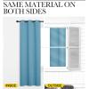 imageNICETOWN Teal Blue Blackout Curtains 96 inches Length for Living Room 2 Panels 55quot Wide Thermal Insulated Long Drapes for Large Window
