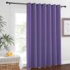imageNICETOWN Blackout Lilac Purple Curtain 84 inches Long Energy Saving Thermal Drape Grommet Sound Reducing Light Blocking Window Treatment for Baby Nursery Bedroom 1 Panel W100 x L84