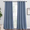 imageNICETOWN Stone Blue Room Darkening Curtain Panels 108quot Length for Bedroom Living Room 55quot Width 2 Pieces Thermal Insulated Blackout Draperies for Home Decoration Total Privacy