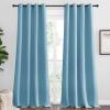imageNICETOWN Teal Blue Blackout Curtains 96 inches Length for Living Room 2 Panels 55quot Wide Thermal Insulated Long Drapes for Large Window