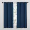 imageNICETOWN Window Curtain Panels Thermal Insulated Solid Grommet Blackout DraperiesDrapes for Basement Moroccan Blue 1 Pair 34 by 54inch