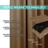 imageNICETOWN 100 Blackout Window Curtain Panels Gold Brown 2 Pieces 52inch Wide Per Panel Full Light Blocking Drapes with Black Liner for Nursery 72inch Drop Thermal Insulated Draperies