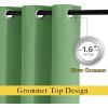 imageNICETOWN Bedroom Curtain Room Darkening Drapery 102 inches Length  Home Fashion Thermal Insulated Grommet Room Darkening Curtain for Living Room Froest Green 1 Panel 52 x 102 inches