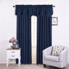 imageNICETOWN Blackout Tiers Window Valances  52 by 18 inches Blackout Curtains Pole Pocket KitchenBathroomLiving RoomBoys Bedroom Scalloped Valances Navy Blue 1 PairNavy