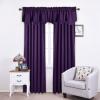 imageNICETOWN Blackout Tiers Window Valances  52 by 18 inches Blackout Curtains Pole Pocket KitchenBathroomLiving RoomBoys Bedroom Scalloped Valances Navy Blue 1 PairRoyal Purple