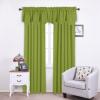 imageNICETOWN Blackout Tiers Window Valances  52 by 18 inches Blackout Curtains Pole Pocket KitchenBathroomLiving RoomBoys Bedroom Scalloped Valances Navy Blue 1 PairFresh Green