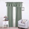 imageNICETOWN Blackout Tiers Window Valances  52 by 18 inches Blackout Curtains Pole Pocket KitchenBathroomLiving RoomBoys Bedroom Scalloped Valances Navy Blue 1 PairSage Green