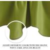 imageNICETOWN Blackout Tiers Window Valances  52 by 18 inches Blackout Curtains Pole Pocket KitchenBathroomLiving RoomBoys Bedroom Scalloped Valances Navy Blue 1 PairFresh Green