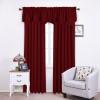 imageNICETOWN Blackout Tiers Window Valances  52 by 18 inches Blackout Curtains Pole Pocket KitchenBathroomLiving RoomBoys Bedroom Scalloped Valances Navy Blue 1 PairBurgundy Red