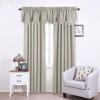 imageNICETOWN Blackout Tiers Window Valances  52 by 18 inches Blackout Curtains Pole Pocket KitchenBathroomLiving RoomBoys Bedroom Scalloped Valances Navy Blue 1 PairSage Green