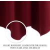 imageNICETOWN Blackout Tiers Window Valances  52 by 18 inches Blackout Curtains Pole Pocket KitchenBathroomLiving RoomBoys Bedroom Scalloped Valances Navy Blue 1 PairBurgundy Red