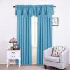 imageNICETOWN Blackout Tiers Window Valances  52 by 18 inches Blackout Curtains Pole Pocket KitchenBathroomLiving RoomBoys Bedroom Scalloped Valances Navy Blue 1 PairTeal Blue