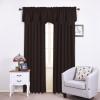 imageNICETOWN Blackout Tiers Window Valances  52 by 18 inches Blackout Curtains Pole Pocket KitchenBathroomLiving RoomBoys Bedroom Scalloped Valances Navy Blue 1 PairToffee Brown