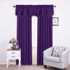 imageNICETOWN Blackout Tiers Window Valances  52 by 18 inches Blackout Curtains Pole Pocket KitchenBathroomLiving RoomBoys Bedroom Scalloped Valances Navy Blue 1 PairRoyal Purple