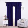 imageNICETOWN Blackout Tiers Window Valances  52 by 18 inches Blackout Curtains Pole Pocket KitchenBathroomLiving RoomBoys Bedroom Scalloped Valances Navy Blue 1 PairDark Blue