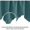imageNICETOWN Blackout Tiers Window Valances  52 by 18 inches Blackout Curtains Pole Pocket KitchenBathroomLiving RoomBoys Bedroom Scalloped Valances Navy Blue 1 PairSea Teal