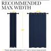 imageNICETOWN Blackout Draperies Curtains All Season Thermal Insulated Solid Grommet Top Blackout CurtainsDrapes for Kids Room Navy 1 Pair 55 x 68 inches