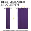 imageNICETOWN Purple Blackout Curtains 96 inches Long Niose Reducing and Thermal Insulated Room Darkening Curtains for Girls Bedroom Living Room Window Decoration 55 inches Wide 2 Panels