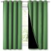 imageNICETOWN 100 Blackout Blinds Set of 2 46quot x 45quot Forest Green Laundry Room Decor Window Treatment Curtains for Large Patio Sliding Door Thermal Insulated Curtains for Bedroom