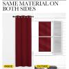 imageNICETOWN Burgundy Red Blackout Draperies Curtains  Pair of Grommet Top Thermal Insulated Blackout Decorative Curtains for Thanksgiving Day ampamp Christmas Decor55 inches Wide by 96 inches Long