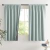 imageNICETOWN Cream Linen 100 Blackout Curtains 2 Panels Set 52 x 80 Inches Rod Pocket Style Thermal Insulated Room Darkening Drapes for Bedroom Living Room Nursery Modern Farmhouse DecorSeafoam Green