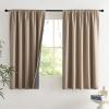 imageNICETOWN Cream Linen 100 Blackout Curtains 2 Panels Set 52 x 80 Inches Rod Pocket Style Thermal Insulated Room Darkening Drapes for Bedroom Living Room Nursery Modern Farmhouse DecorBurlap