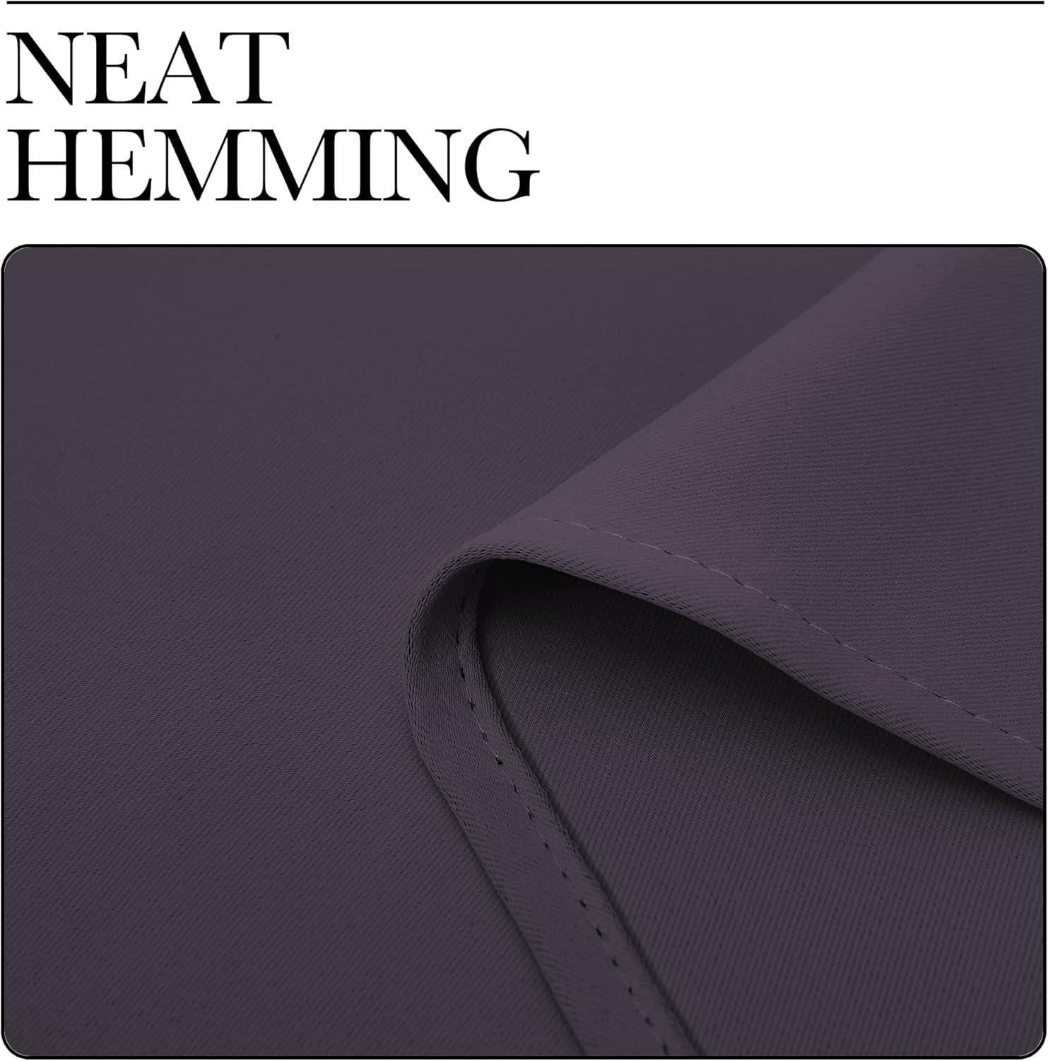 imageNICETOWN Blackout Curtain 78 inch Long W55 x L78 1 Panel Greyish Purple Thermal Insulated Window Treatment with Grommet Room Darkening Thermal Insulated Panel for BedroomLiving Room