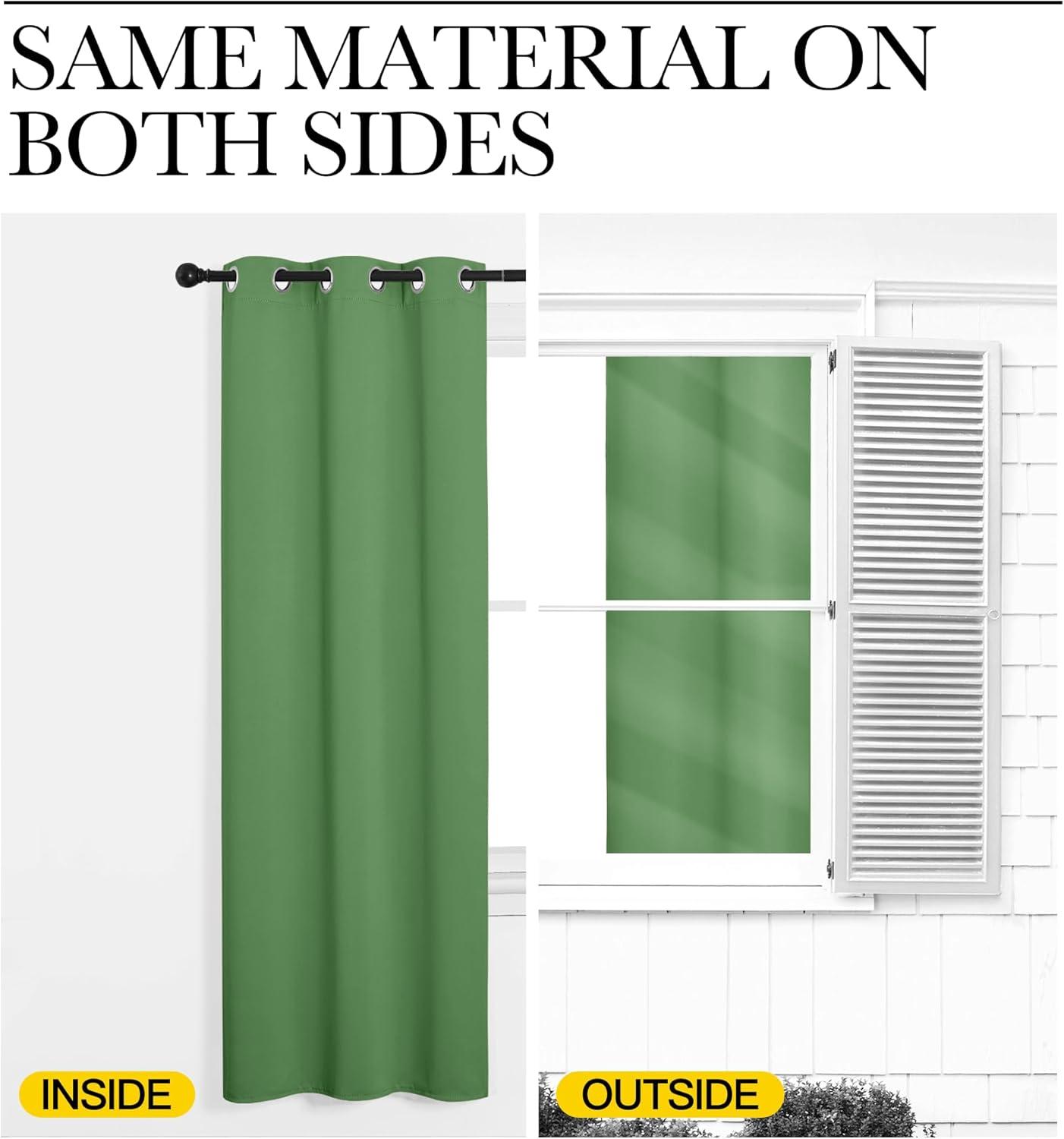 imageNICETOWN Lower Noise Room Divider Curtain Screen Partitions Forest Green 1 Panel 84quot Tall x 120quot Wide Blackout Sound Reducing Divider Room Drape for DoorwayGlass WindowSliding DoorPatio