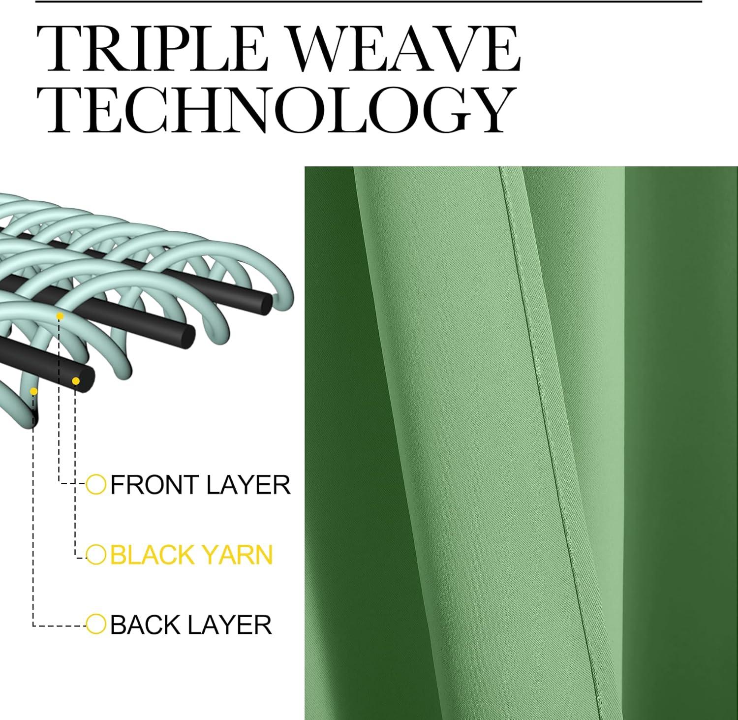 imageNICETOWN Lower Noise Room Divider Curtain Screen Partitions Forest Green 1 Panel 84quot Tall x 120quot Wide Blackout Sound Reducing Divider Room Drape for DoorwayGlass WindowSliding DoorPatio