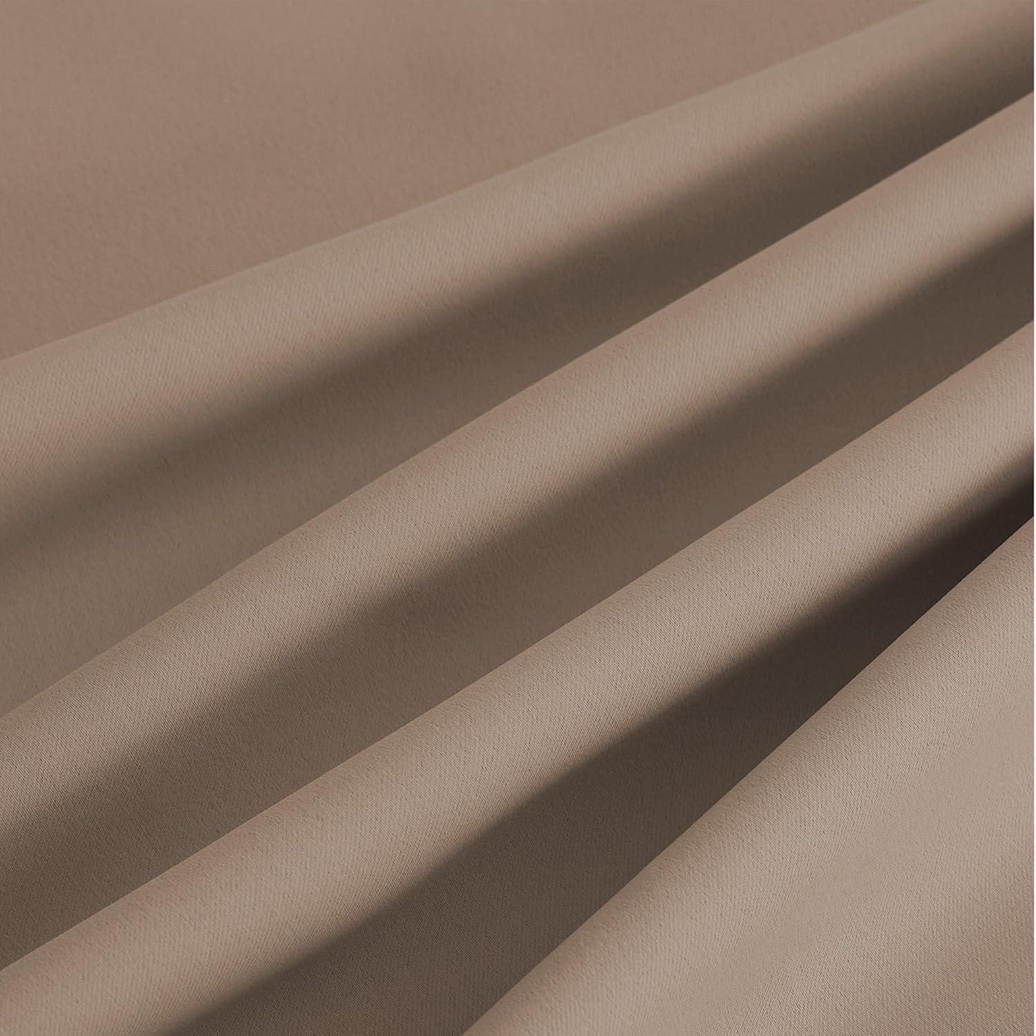 imageNICETOWN Navy Blue Blackout Panels 63 Inches Long  Grommet Thermal Insulated Shades for Living Room Yard Kids Room Laundry Pantry  1 Pair W52 x L63Cappuccino