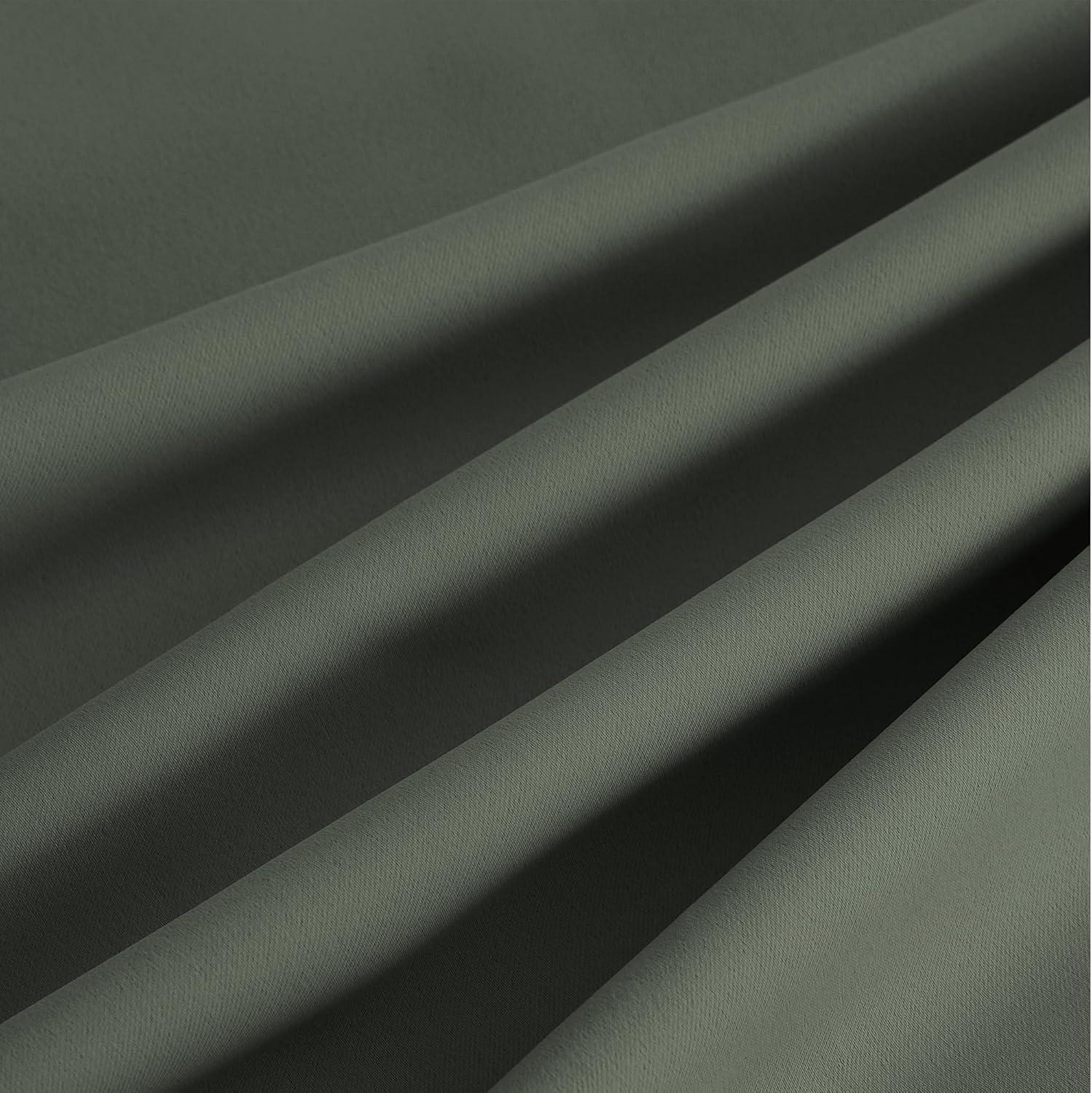 imageNICETOWN Navy Blue Blackout Panels 63 Inches Long  Grommet Thermal Insulated Shades for Living Room Yard Kids Room Laundry Pantry  1 Pair W52 x L63Dark Mallard