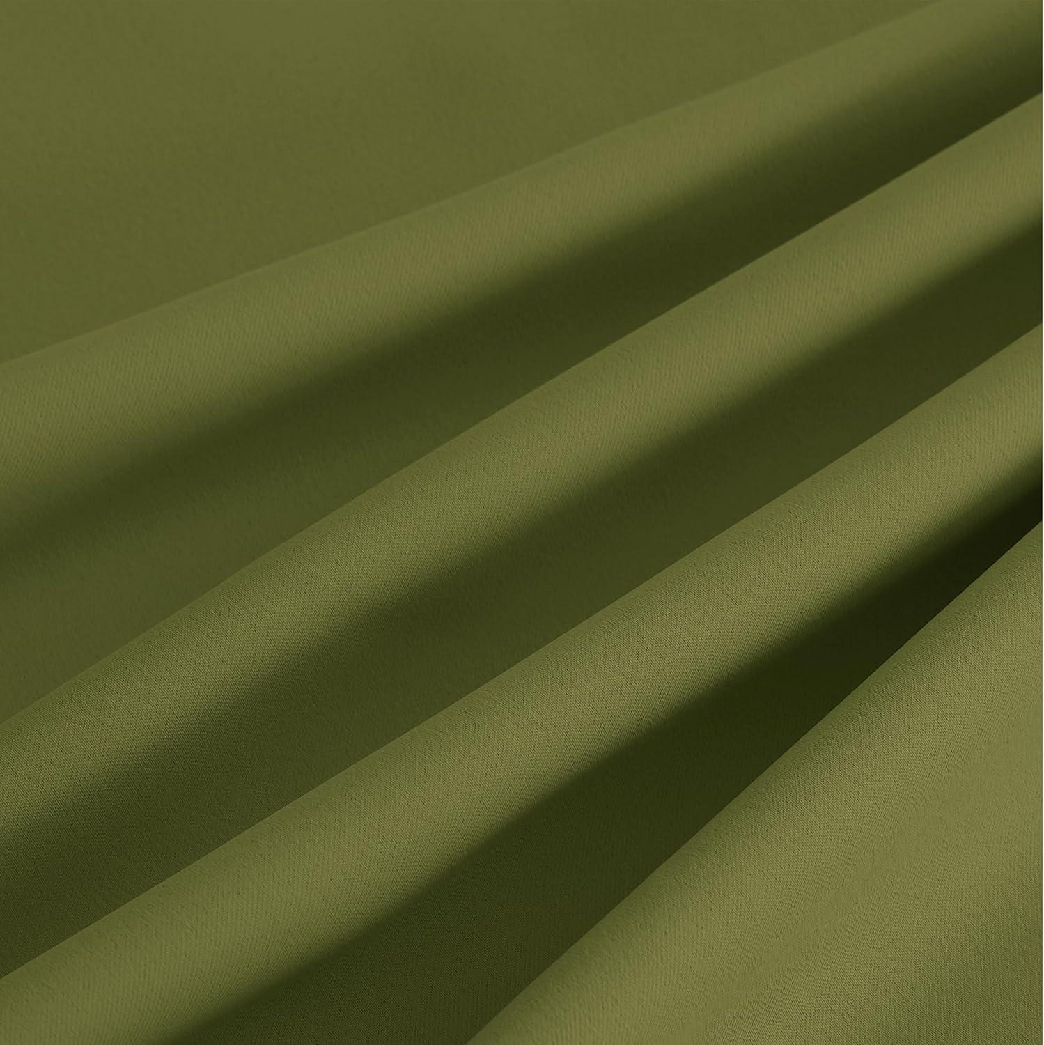 imageNICETOWN Navy Blue Blackout Panels 63 Inches Long  Grommet Thermal Insulated Shades for Living Room Yard Kids Room Laundry Pantry  1 Pair W52 x L63Olive Green